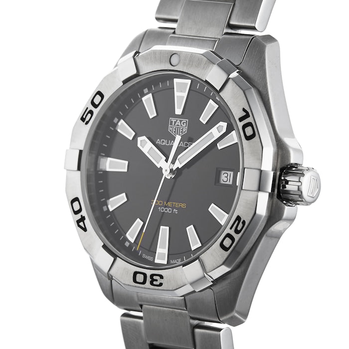 Tag Heuer Aquaracer Black Dial Silver Steel Strap Watch for Men - WBD1110.BA0928 Watches Tag Heuer   