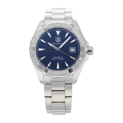 Tag Heuer Aquaracer Automatic 41mm Blue Dial Silver Steel Strap Watch for Men - WAY2112.BA0928 Watches Tag Heuer   