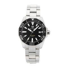 Tag Heuer Aquaracer Black Dial Silver Steel Strap Watch for Men - WAY111A.BA0928 Watches Tag Heuer   