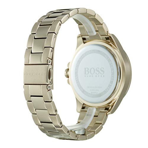 Hugo Boss Premiere Rose Gold Dial with DIamonds Rose Gold Steel Strap Watch for Women - 1502443 Watches Hugo Boss   