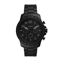 Fossil Bowman Chronograph Black Dial Black Steel Strap Watch for Men - FS5603 Watches Fossil   