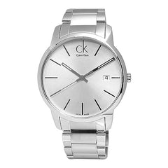 Calvin Klein City Silver Dial Silver Steel Strap Watch for Men - K2G2G146 Watches Calvin Klein   