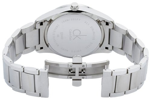 Calvin Klein Bold Silver Dial Silver Steel Strap Watch for Men - K2246120 Watches Calvin Klein   