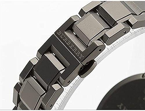 Burberry The City Gunmetal Dial Stainless Steel Strap Watch for Men - BU9007 Watches Burberry   