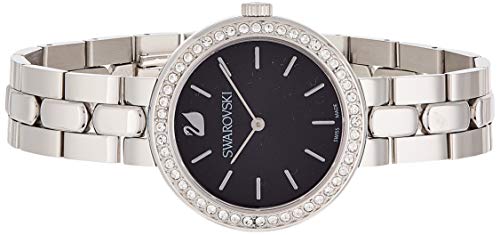 Swarovski Daytime Rhinestone Grey Dial Silver Steel Strap Watch for Women - 5213681 Watches Swarovski   