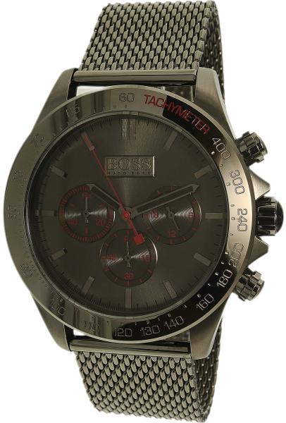 Hugo Boss Ikon Grey Dial Grey Mesh Bracelet Watch for Men - 1513443 Watches Hugo Boss   