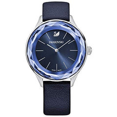 Swarovski Octea Nova Blue Dial Blue Leather Strap Watch for Women - 5295349 Watches Swarovski   