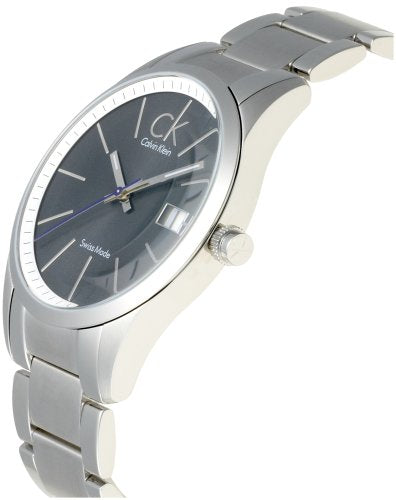 Calvin Klein Bold Black Dial Silver Steel Strap Watch for Men - K2246107 Watches Calvin Klein   