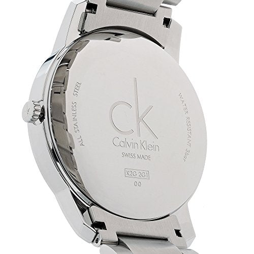 Calvin Klein City Blue Dial Silver Steel Strap Watch for Men - K2G2G14Q Watches Calvin Klein   