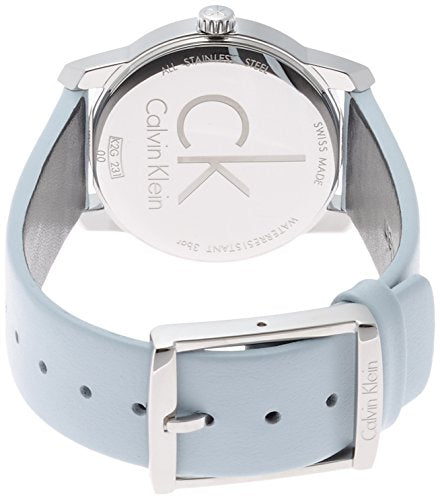 Calvin Klein City Blue Dial Blue Leather Strap Watch for Women - K2G231VN Watches Calvin Klein   