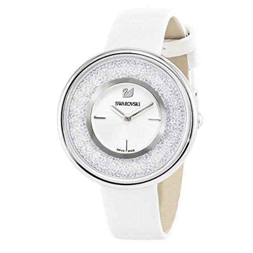 Swarovski Crystalline Pure White Dial White Leather Strap Watch for Women - 5275046 Watches Swarovski   