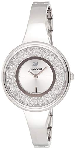 Swarovski Crystalline Pure Silver Dial Silver Steel Strap Watch for Women - 5269256 Watches Swarovski   