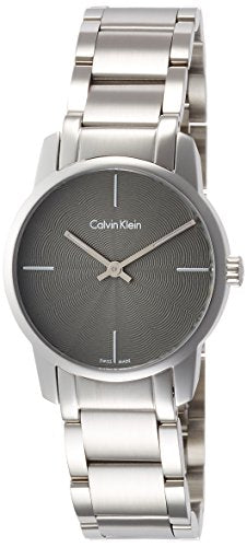 Calvin Klein City Grey Dial Silver Steel Strap Watch for Women - K2G23144 Watches Calvin Klein   