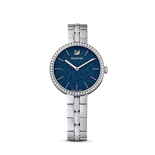 Swarovski Cosmopolitan Blue Dial Silver Steel Strap Watch for Women - 5517790 Watches Swarovski   