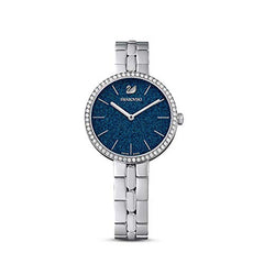 Swarovski Cosmopolitan Blue Dial Silver Steel Strap Watch for Women - 5517790 Watches Swarovski   