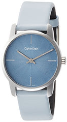 Calvin Klein City Blue Dial Blue Leather Strap Watch for Women - K2G231VN Watches Calvin Klein   