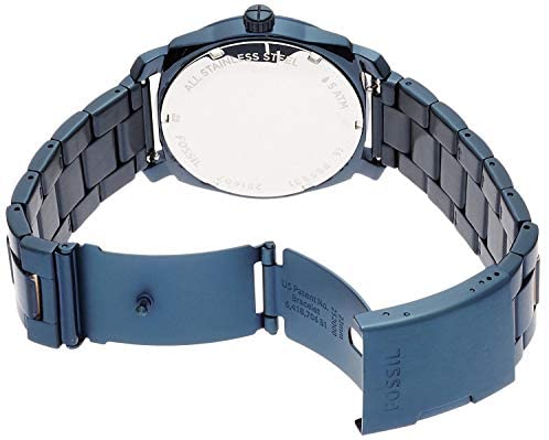 Fossil Machine Blue Dial Blue Stainless Steel Strap Watch for Men - FS5231 Watches Fossil   