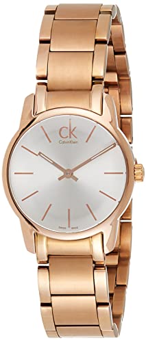 Calvin Klein City White Mother of Pearl Dial Rose Gold Steel Strap Watch for Women - K2G23646 Watches Calvin Klein   