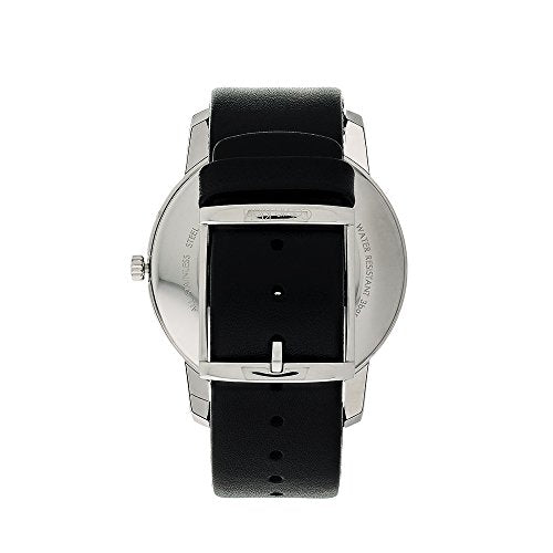 Calvin Klein City White Dial Black Leather Strap Watch for Men - K2G2G1CD Watches Calvin Klein   