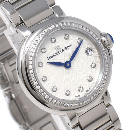 Maurice Lacroix Fiaba Diamonds Mother of Pearl Dial Silver Steel Strap Watch for Women - FA1004-SD502-170-1 Watches Maurice Lacroix   