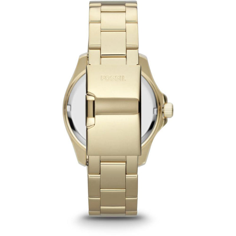 Fossil Cecile Chronograph Gold Dial Gold Steel Strap Watch for Women - AM4482 Watches Fossil   