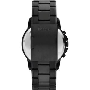 Fossil Grant Chronograph Black Dial Black Steel Strap Watch for Men - FS4832 Watches Fossil   