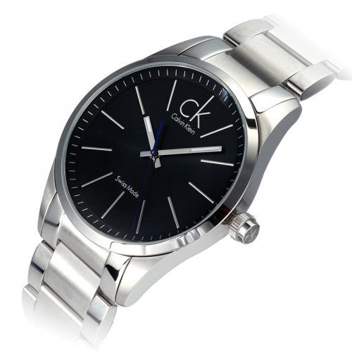 Calvin Klein Bold Grey Dial Silver Steel Strap Watch for Men - K2241107 Watches Calvin Klein   