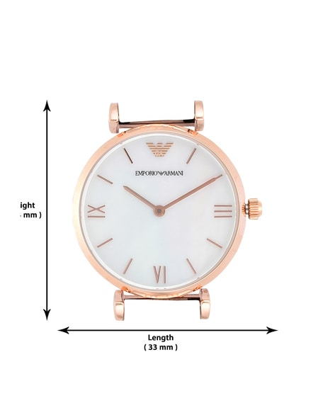 Emporio Armani Gianni Mother of Pearl Dial Two Tone Stainless Steel Watch For Women - AR1764 Watches Emporio Armani   