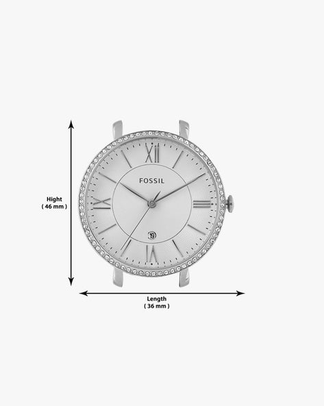 Fossil Jacqueline White Dial Silver Steel Strap Watch for Women - ES3545 Watches Fossil   