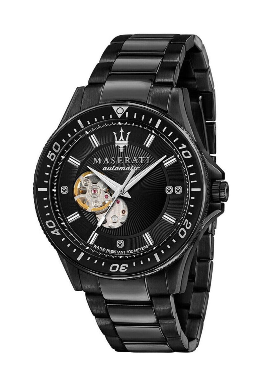 Maserati SFIDA Special Edition Diamond Mechanical Watch For Men - R8823140005 Watches Maserati   