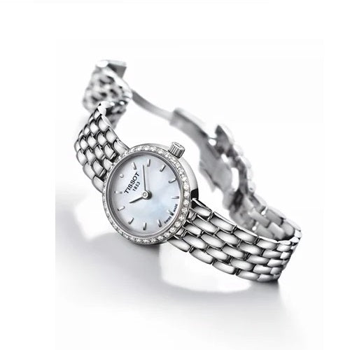 Tissot Lovely Mother of Pearl Dial 24mm Silver Stainless Steel Watch For Women - T058.009.61.116.00 Watches Tissot   