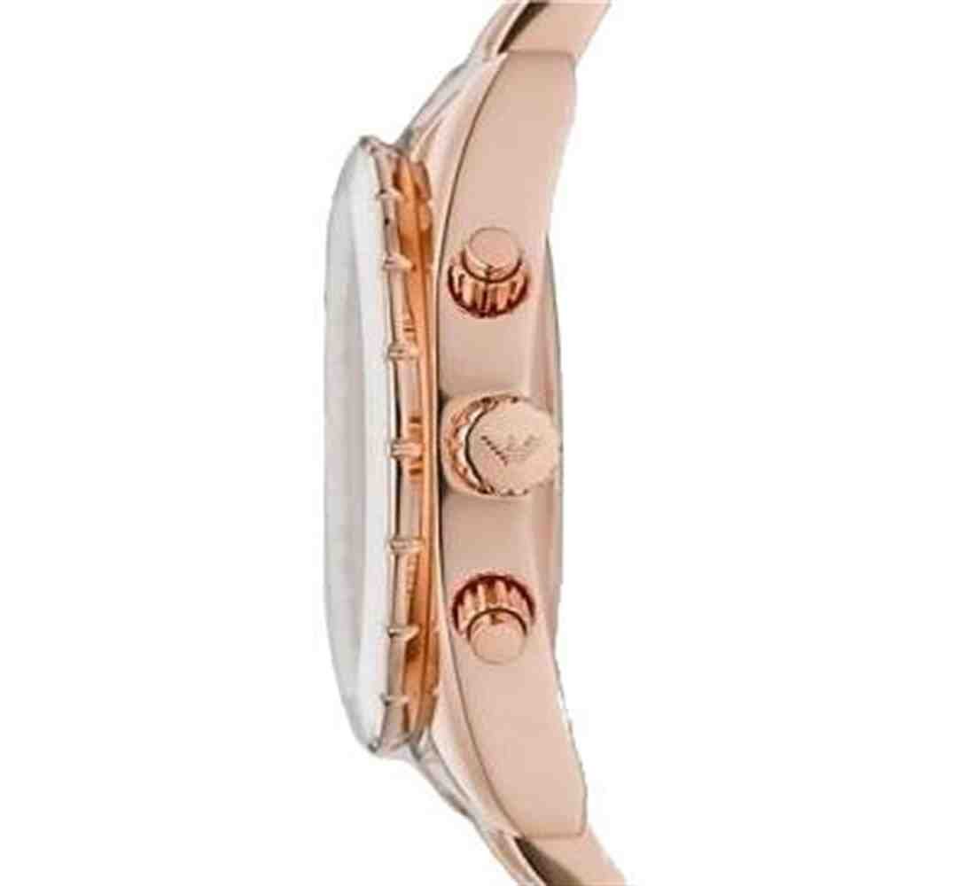 Emporio Armani Sportivo White Dial Rose Gold & White Stainless Steel Watch For Women - AR5942 Watches Emporio Armani   