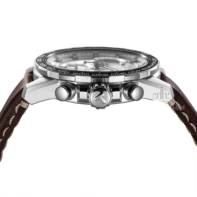 Tissot Supersport Chrono Silver Dial Brown Leather Strap Watch for Men - T125.617.16.031.00 Watches Tissot   