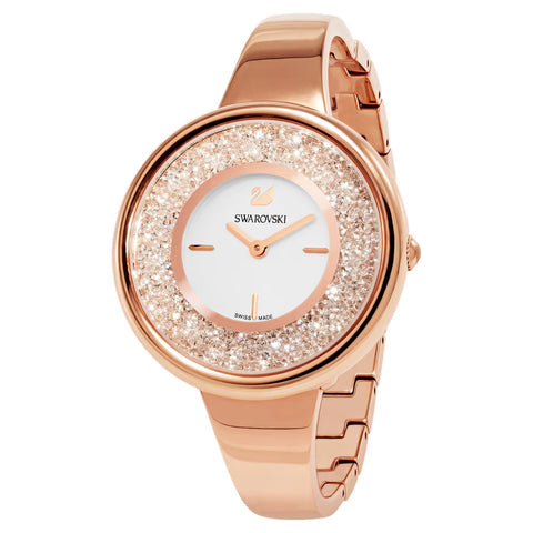 Swarovski Crystalline Bracelet White Dial Rose Gold Steel Strap Watch for Women - 5269250 Watches Swarovski   