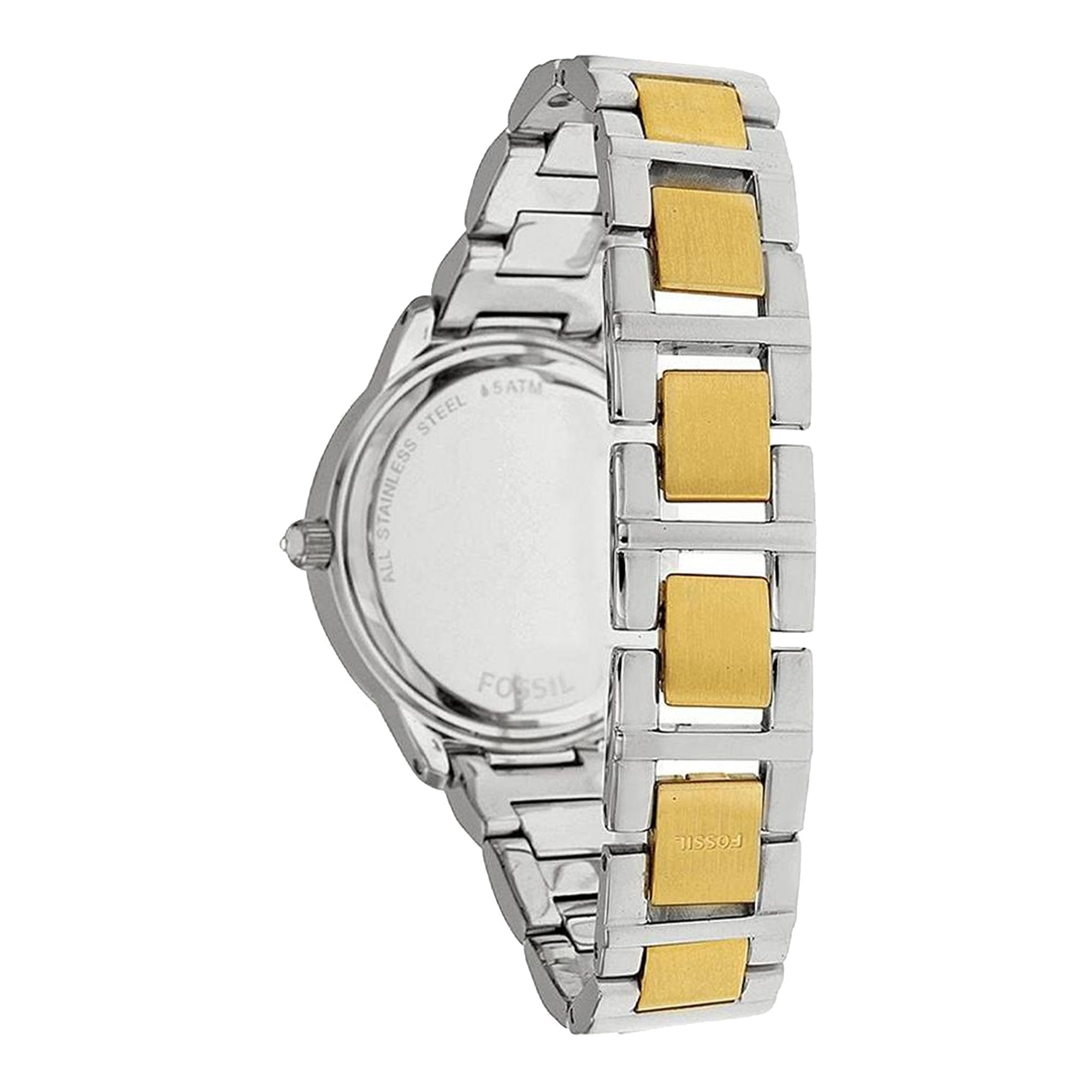 Fossil Jesse White Dial Two Tone Steel Strap Watch for Women - ES2409 Watches Fossil   