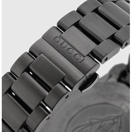 Gucci Dive Sapphire Crystal Black Dial Black Steel Strap Watch For Men - YA136205 Watches Gucci   