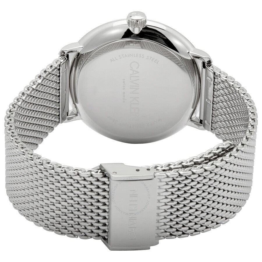 Calvin Klein High Noon Quartz Blue Dial Silver Mesh Bracelet Watch for Men - K8M2112N Watches Calvin Klein   