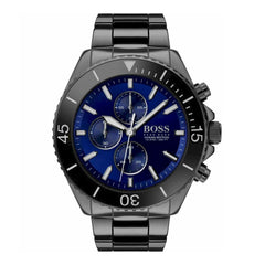 Hugo Boss Ocean Edition Navy Blue Dial Black Steel Strap Watch for Men - 1513743 Watches Hugo Boss   