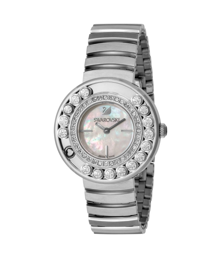 Swarovski Lovely Crystal Mother of Pearl Dial Silver Steel Strap Watch for Women - 1160307 Watches Swarovski   