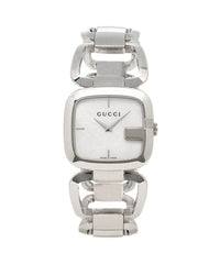 Gucci G-Class Mother of Pearl Dial Silver Steel Strap Watch For Women - YA125404 Watches Gucci   