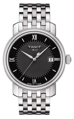 Tissot T Classic Bridgeport Black Dial Silver Steel Strap Watch For Men - T097.410.11.058.00 Watches Tissot   