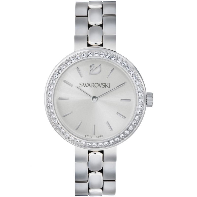 Swarovski Daytime Crystal Silver Dial Silver Steel Strap Watch for Women - 5095600 Watches Swarovski   