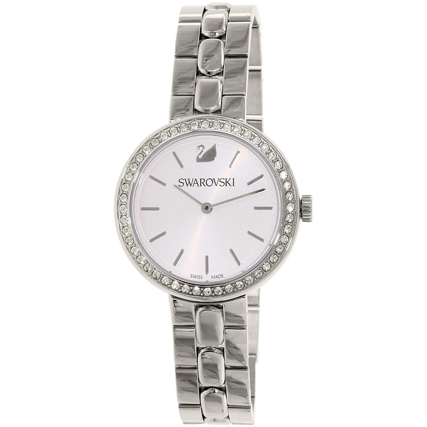 Swarovski Daytime Crystal Silver Dial Silver Steel Strap Watch for Women - 5095600 Watches Swarovski   