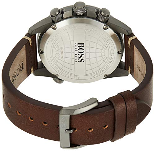 Hugo Boss Nomad Blue Dial Brown Leather Strap Watch for Men - 1513773 Watches Hugo Boss   