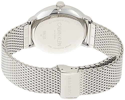 Calvin Klein High Noon Quartz Blue Dial Silver Mesh Bracelet Watch for Men - K8M2112N Watches Calvin Klein   