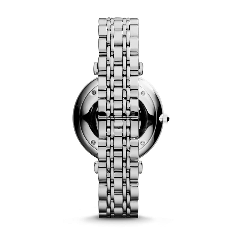 Emporio Armani Classic Silver Dial Stainless Steel Watch For Men - AR1819 Watches Emporio Armani   