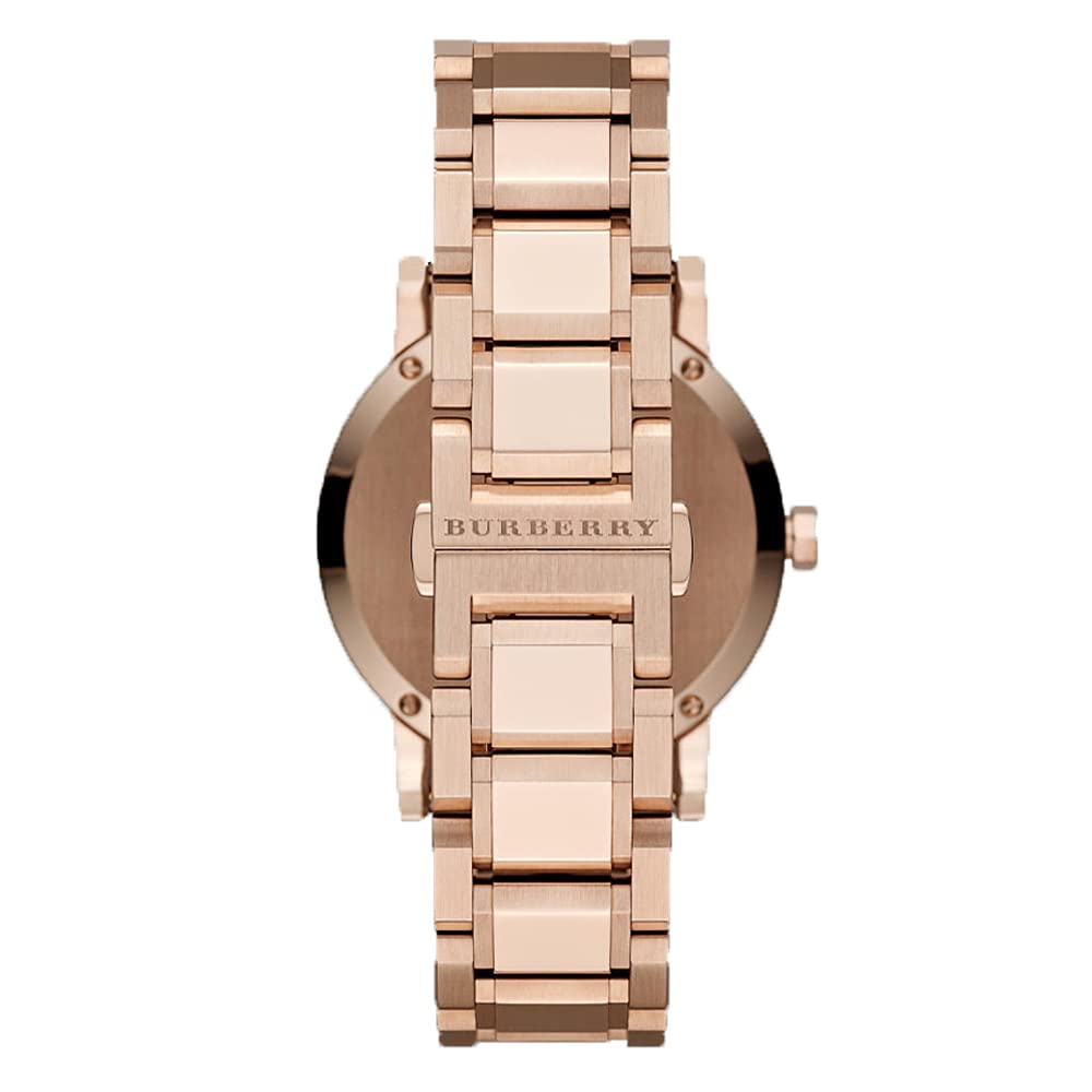 Burberry The City Light Brown Dial Rose Gold Stainless Steel Strap Watch for Women - BU9005 Watches Burberry   