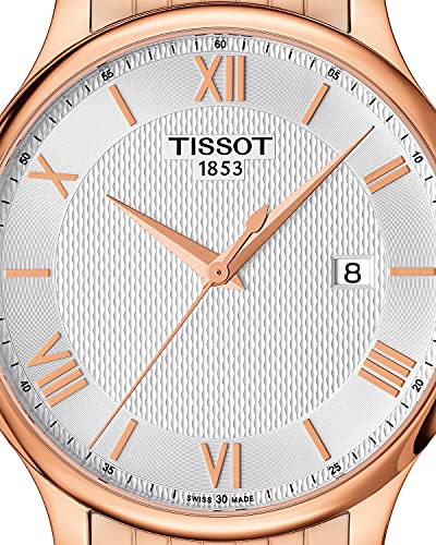 Tissot T Classic Tradition White Dial Rose Gold Stainless Steel Strap Watch For Women - T063.610.33.038.00 Watches Tissot   