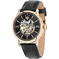 Maserati Epoca Automatic Skeleton Mechanical Black Watch For Men - R8821118001 Watches Maserati   