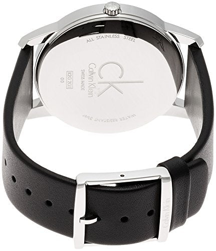 Calvin Klein City Silver Dial Black Steel Strap Watch for Men - K2G2G1CX Watches Calvin Klein   